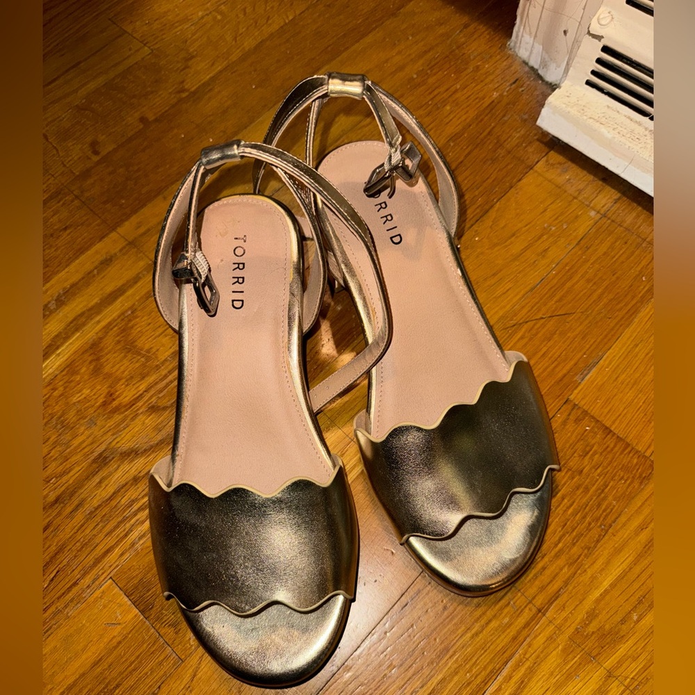 LOWEST PRICE Torrid Gold Block Heels